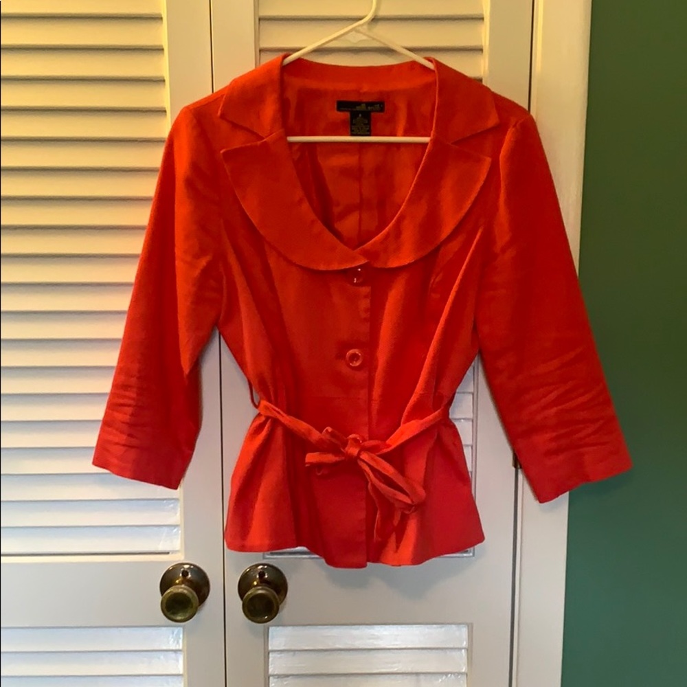 Hot pink jacket!